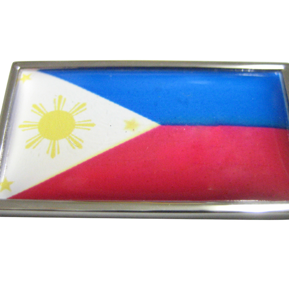 Thin Bordered Philippines Flag Magnet - image 1